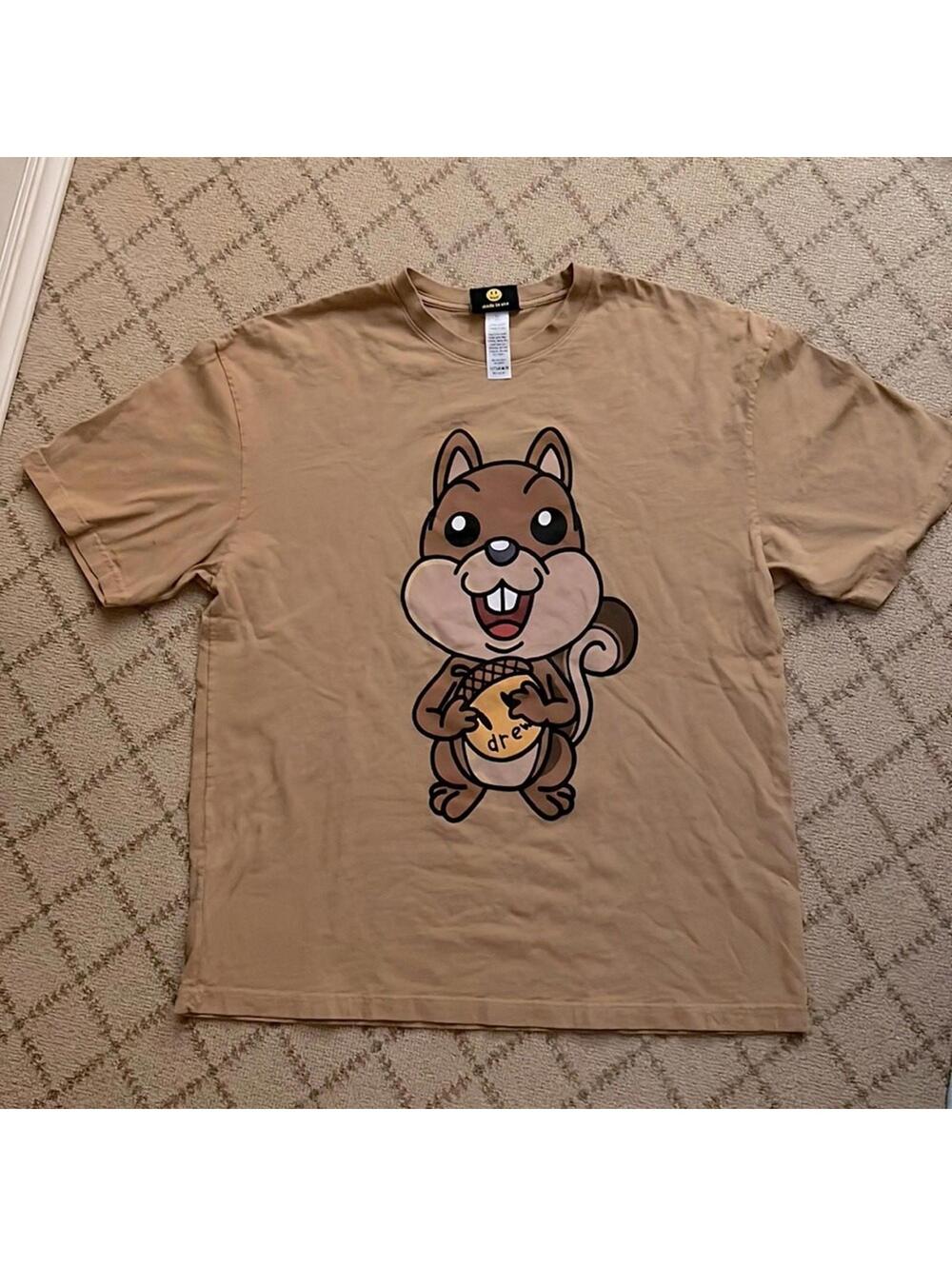 drewhouse brown Sherman the squirrel SS tee. NWOT XL - authentic